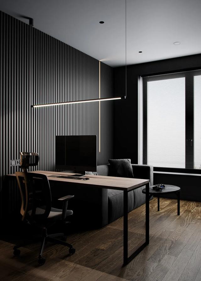 204㎡黑色系的家,高级又舒适|背景墙|空间|房间_新浪新闻