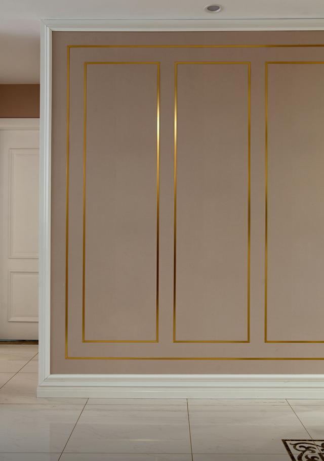 108m家里镶金线条,就是不一样,装出大宅范!太美了!晒晒