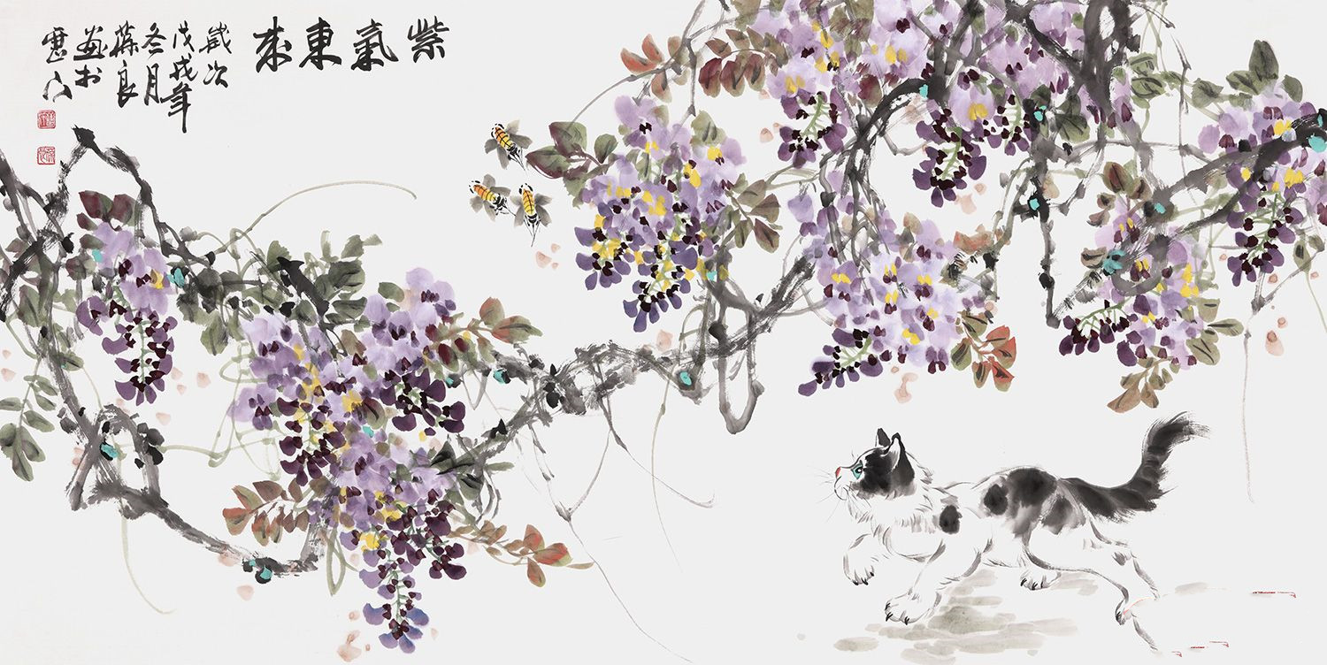 沙发墙挂什么画 国画花鸟非常吸睛错过可惜