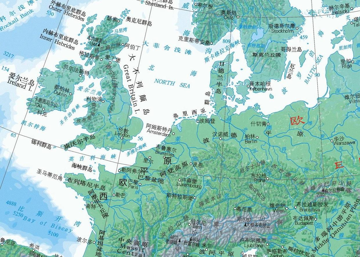 明明是连成整体的一个平原为什么分西欧平原和波德平原两部分