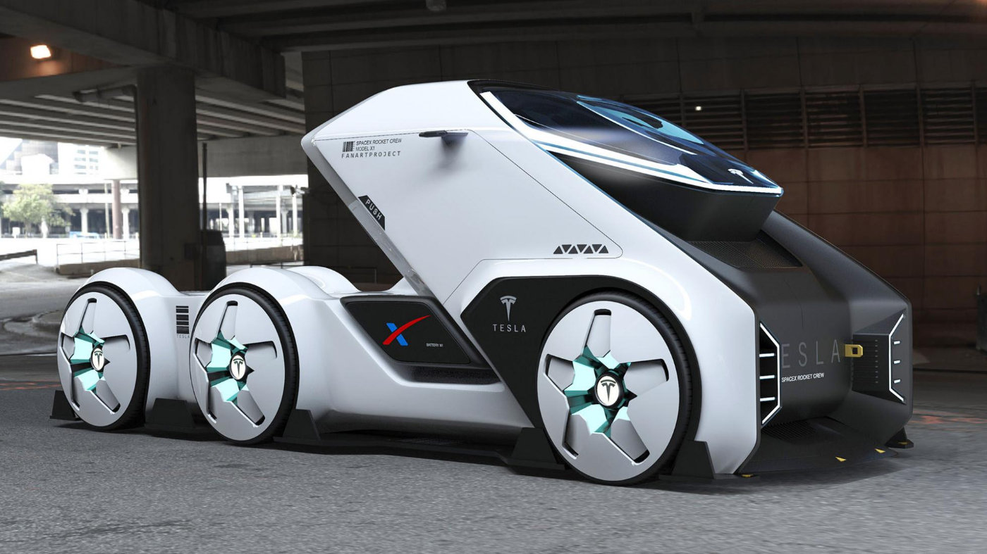 非官方的"特斯拉太空卡车"概念车