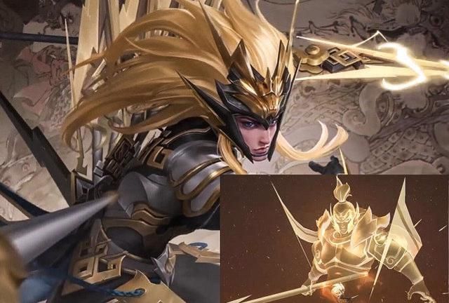 马超神威皮肤建模超帅,技能特效召唤4个金色英灵帅哭了