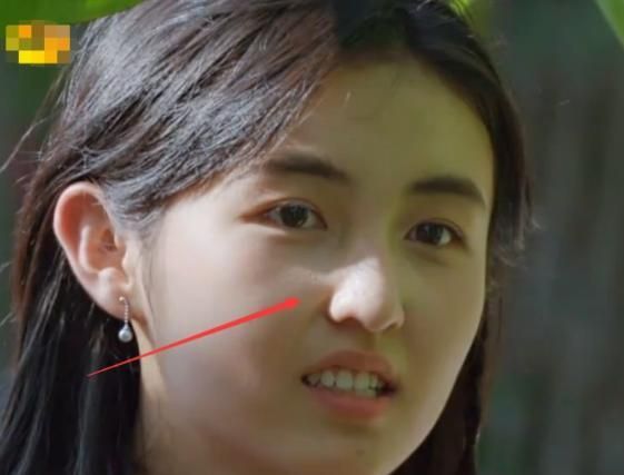 张子枫的鼻子是上帝捏的吧在阳光照射下