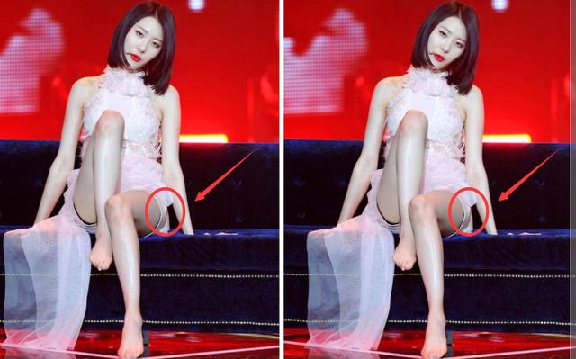 李宣美跳椅子舞,坐在椅子上露出安全裤,立马暴露"真正腿长"