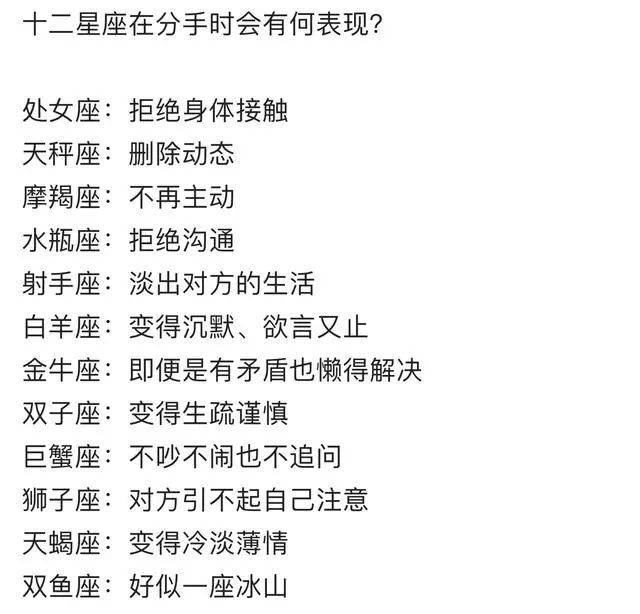 当夸奖十二星座长得好看的时候