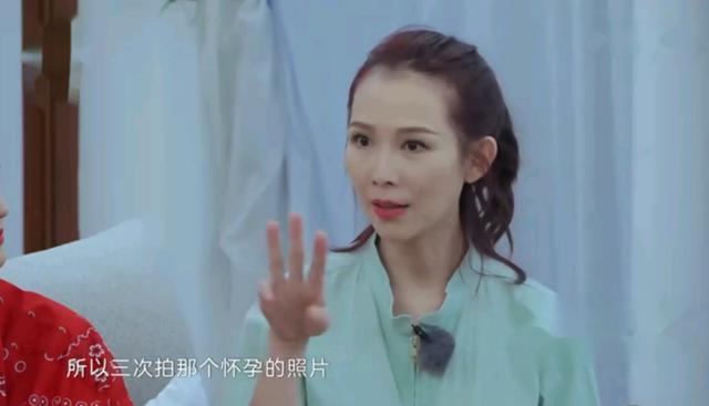 蔡少芬三次大肚怀孕写真曝光老公张晋亲自操刀