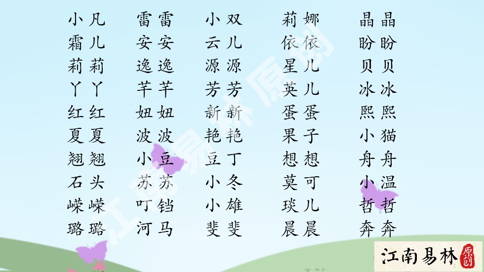 大名小名:10个人中翘楚的名字,150个响亮酷酷哒的小名!