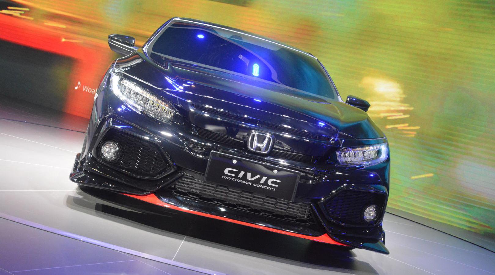 彻底黑化的civic hatchback concept在 中亮相