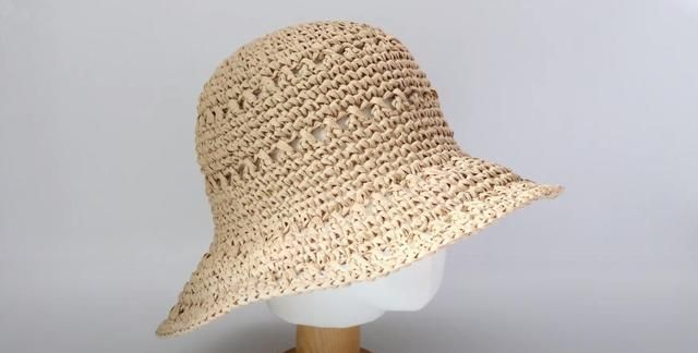 夏天来了作为织女怎能没有一款遮阳帽镂空条遮阳草帽编织教程