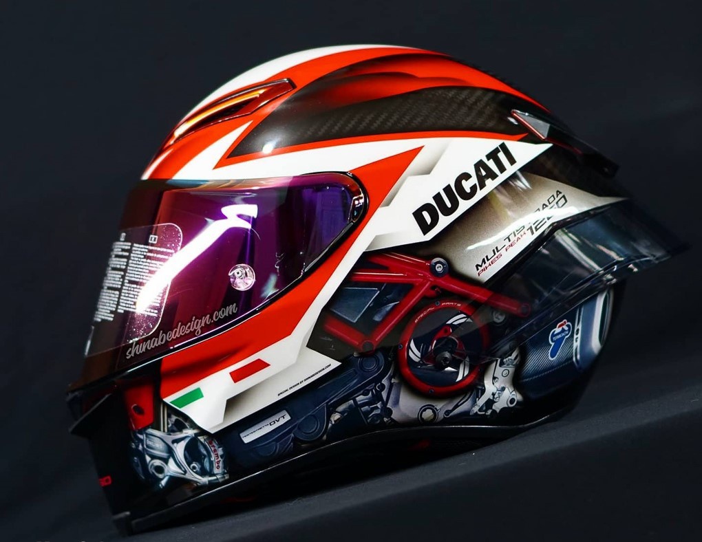 agv最漂亮的头盔 pista gp rr multistrada 1260限量版