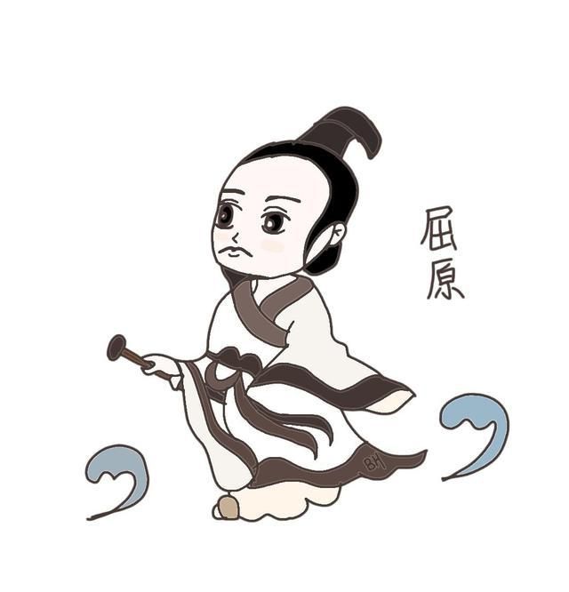 3步简笔画屈原:比孔子晚100多年的屈原,这些事儿与我们相关!