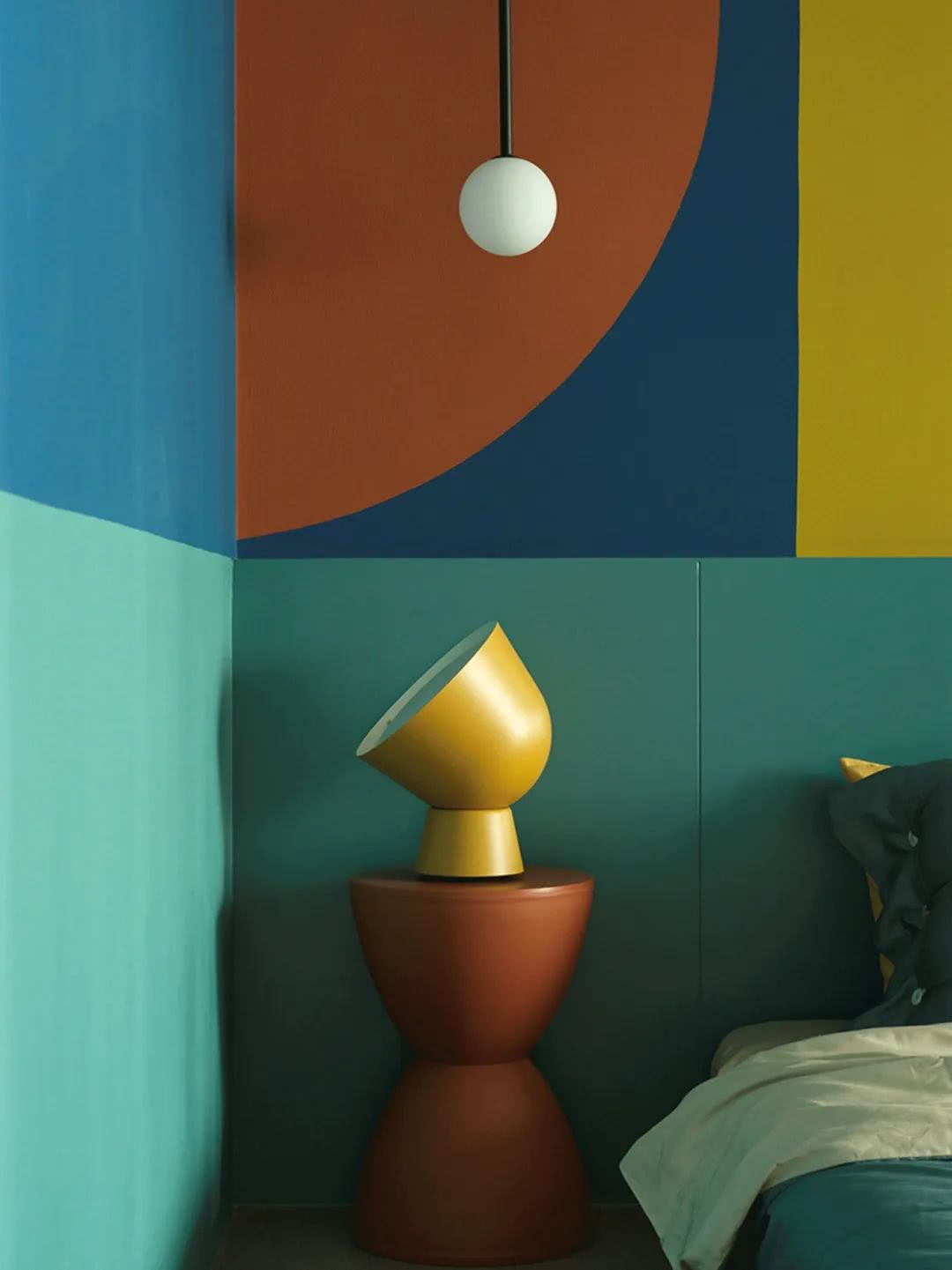 59㎡现代摩登鲜艳大胆的色彩小资优雅好情趣