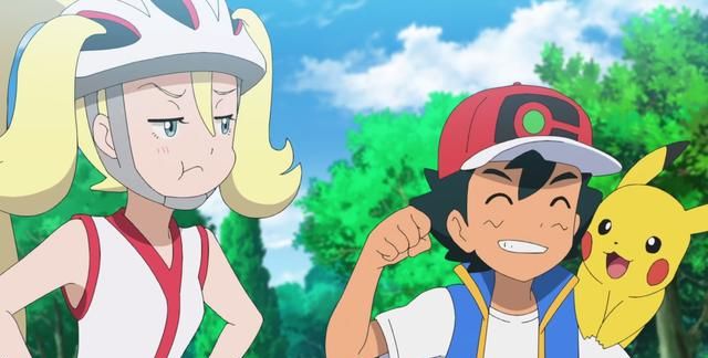 可尔妮只是想和大家介绍一下自己和小智是通过激烈的道馆战认识的