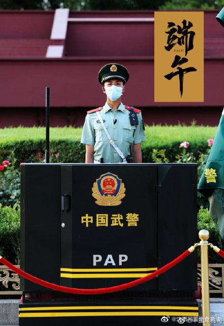 你的节日我来守护!天安门武警执勤瞬间