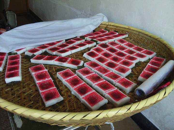 在绍兴上虞,印糕是端午节必不可少的传统食品!