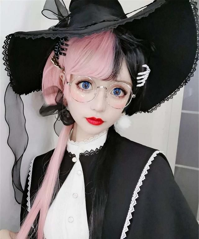 有一种洛丽塔发型,叫长寇的"水母头",显瘦百搭,圆脸lo娘爱了