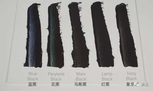 话说黑色颜料也分为很多种,除了骨炭黑以外还有煤黑,灯炭黑,最早还曾