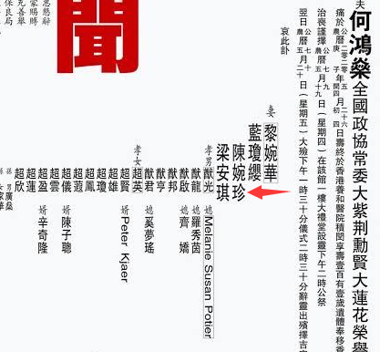 赌王第17子的名字引热议网友关注点却是讣告上名字的高低排序