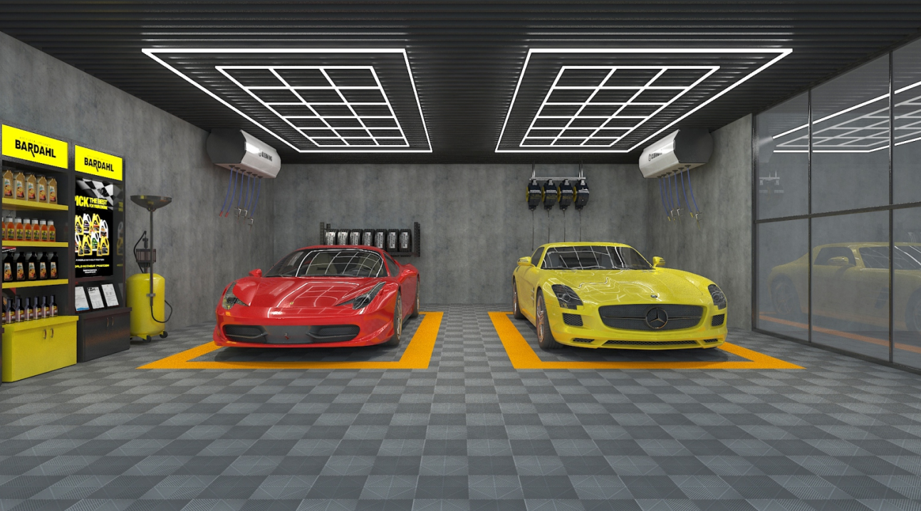 开洗车美容店隐形车衣贴膜店,都在用的7款灯光效果