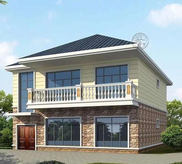 别墅设计240多平的农村二层别墅小洋房看了开心住了安心