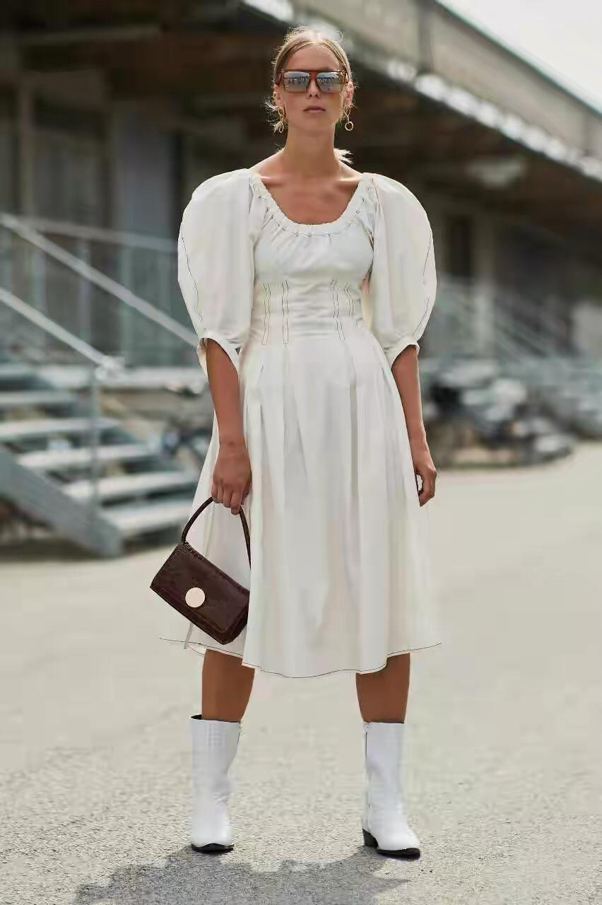 宫廷泡泡袖时髦又复古,就算是时尚博主,穿错了也容易踩雷