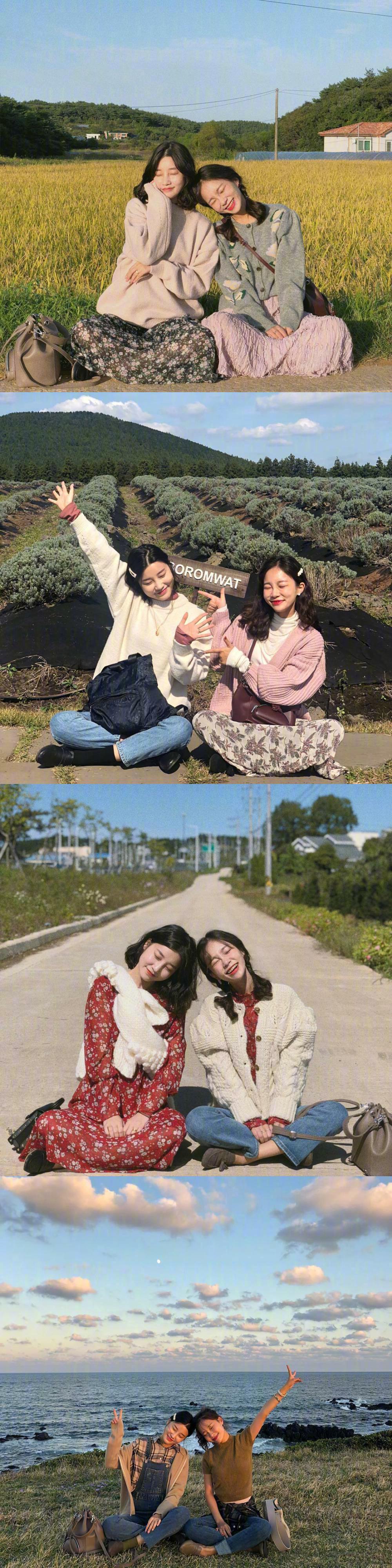 闺蜜合照pose分享,等之后有时间相聚的时候可以拍哦