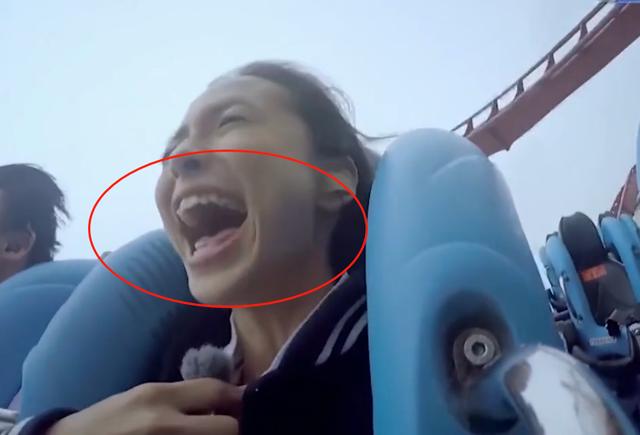 热巴坐过山车,赵丽颖坐过山车,baby坐过山车,王大陆:疯狂截图