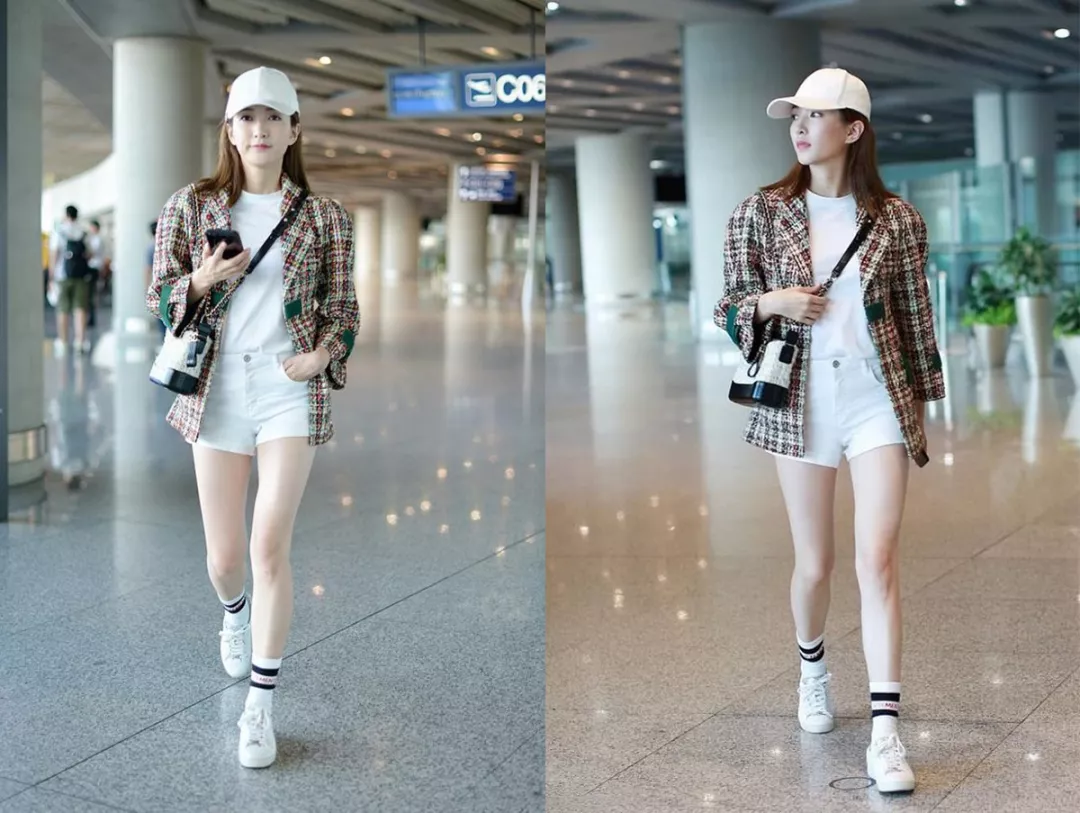 秦岚出去度假,为了防晒还有完全看不见脸系列的:安以轩出门度假,全身