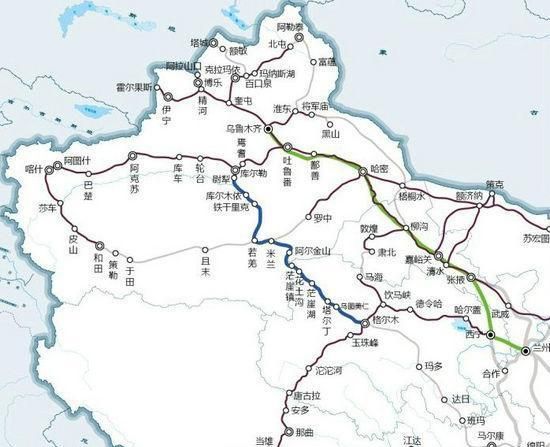 中国大西北格尔木至库尔勒铁路已经通车古人未打通的丝路已打通