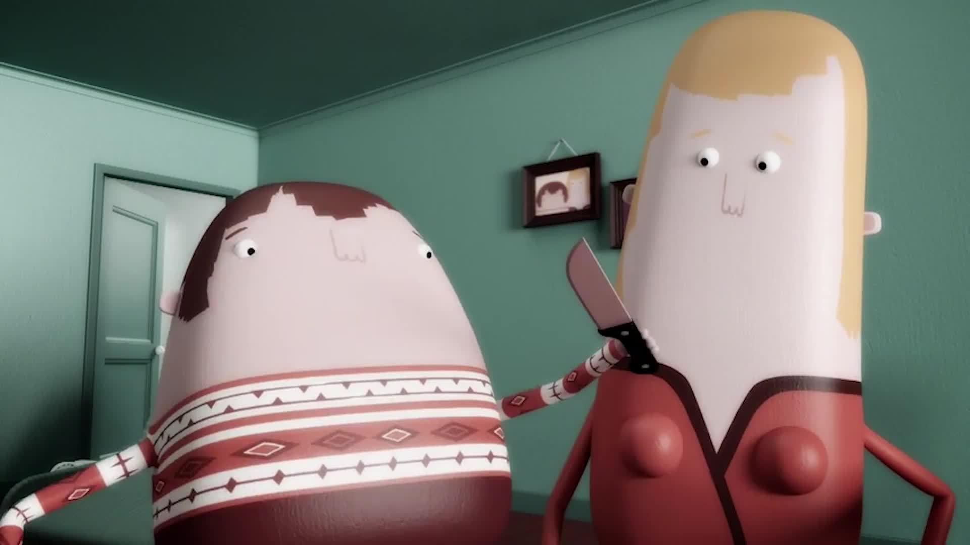 原来嘴巴是脸上割开的伤口,无嘴人为了吃饭,用菜刀和电锯开嘴