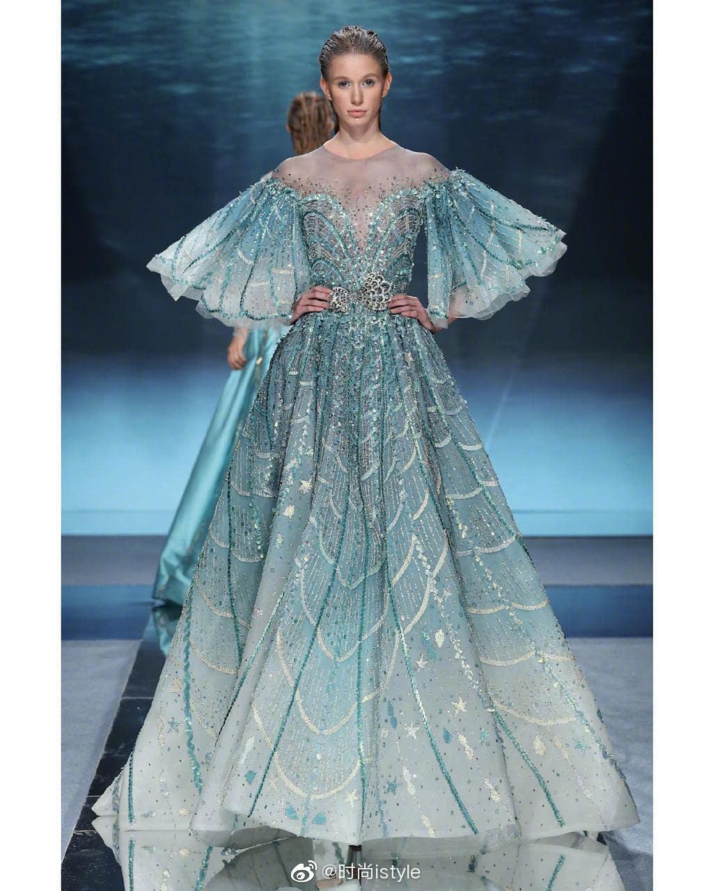 上, 黎巴嫩品牌ziad nakad发布了2020春夏高定系列