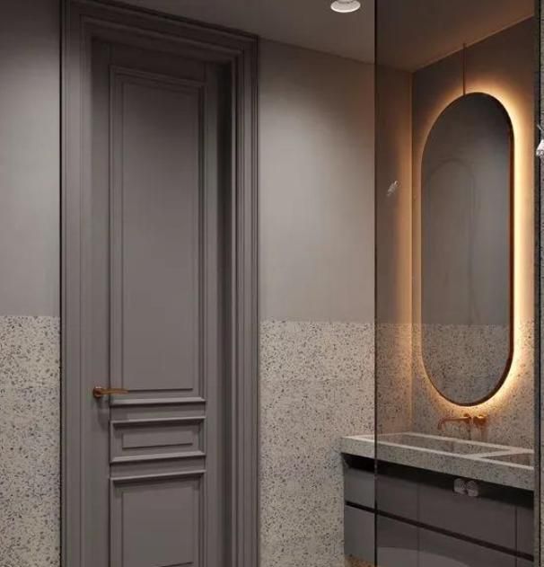 可以选择不同的门套,其实门套也分为不同的风格,比如现代风格的门套