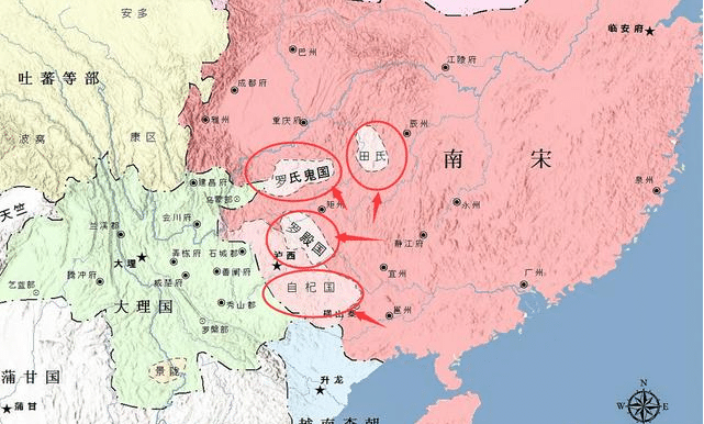 自杞国是乌蛮人(彝族先民的东爨乌蛮部落)建立的国家,主要控制区域是