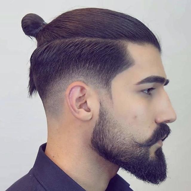 男士"丸子头"发型帅气迷人,夏天留一款,时尚,绅士,显精神