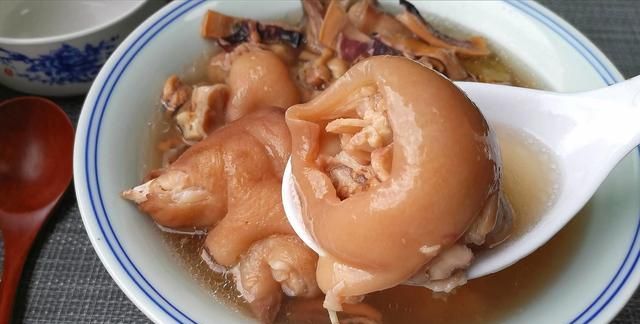 墨鱼干别红烧了,教你猪蹄墨鱼汤做法,营养滋补,好吃的停不下来