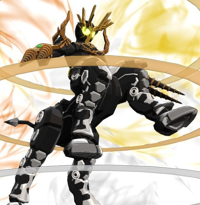 假面骑士同人ooo半兽形态显威风exaid拟人形态更帅气