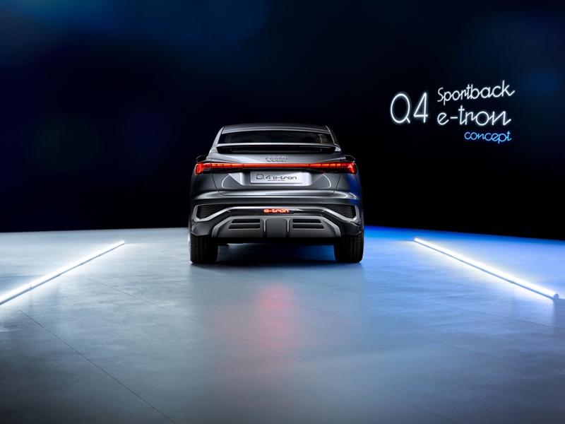 续航500公里，6.3秒破百，奥迪Q4 Sportback e-tron概念车亮相