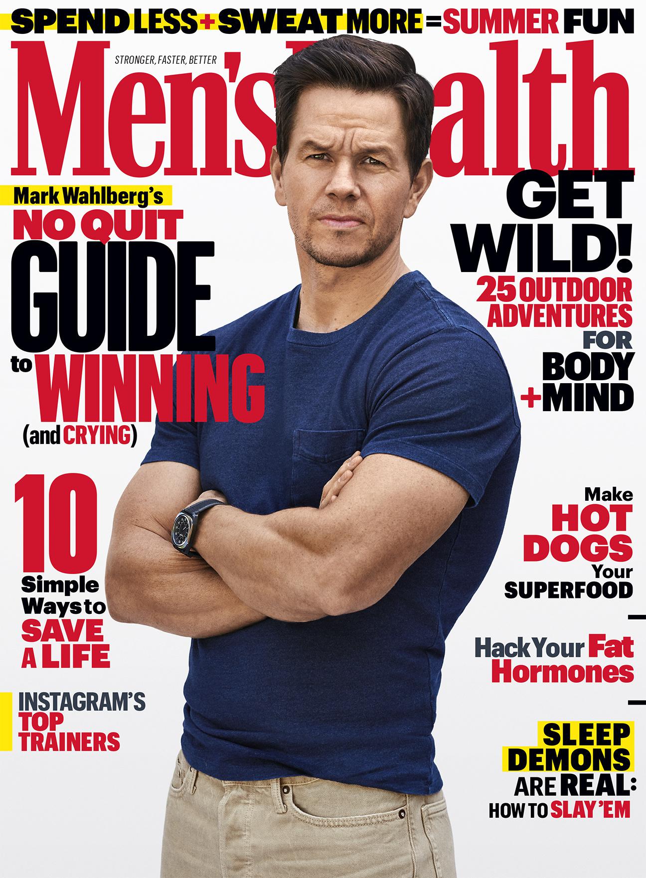 马克·沃尔伯格登上《mens health》杂志.超man超性感