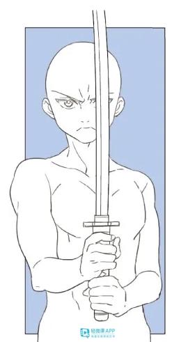 动漫人体姿势怎么画?动漫人物的握刀姿势教程!