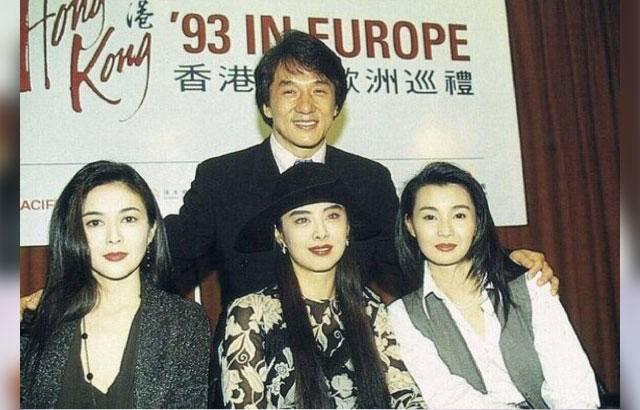 8090年代时无手机滤镜香港明星们时尚穿搭合照男女对比反差大