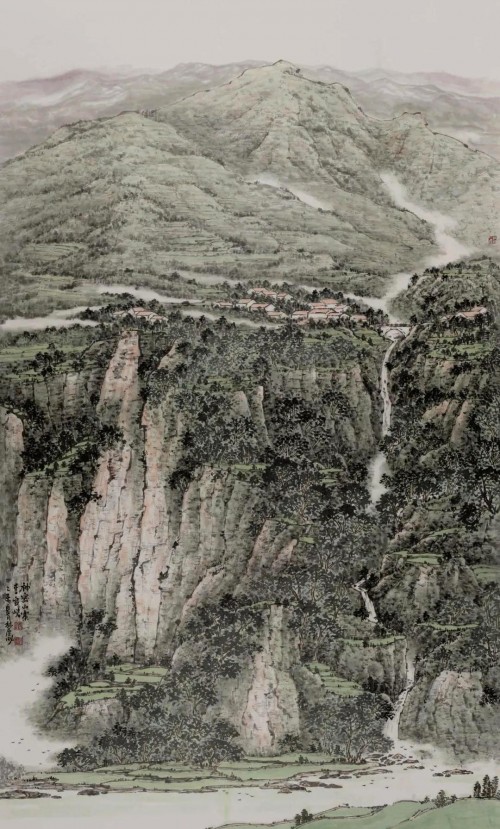 正文   厚积薄发,厚德载物;写生青州,为家乡山水代言,传统大道中健步