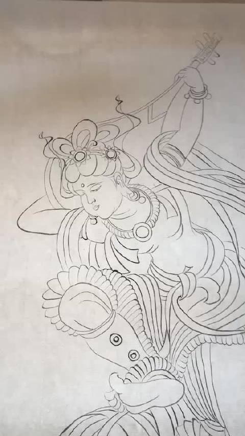 素描,工笔白描,古筝,钢琴之所用手部力量截然不同