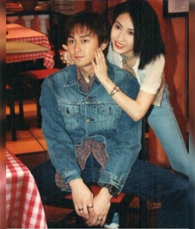 8090年代时无手机滤镜香港明星们时尚穿搭合照男女对比反差大