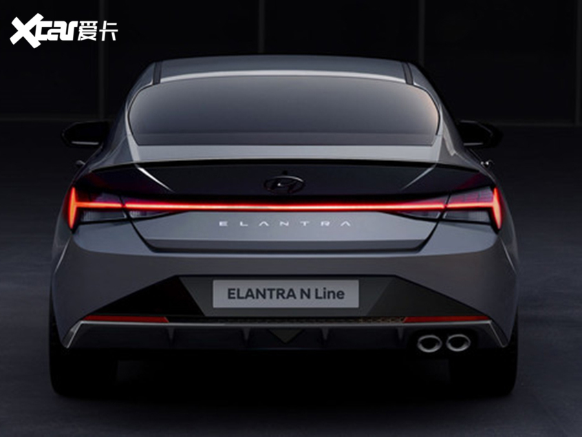 现代Elantra N Line预告图 搭运动套件