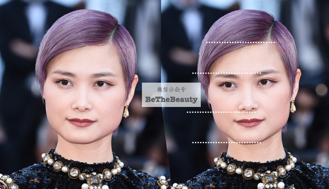 按理说要缩短最好还是看合照和整体脸型,简妮我的个人总结是:长中庭短