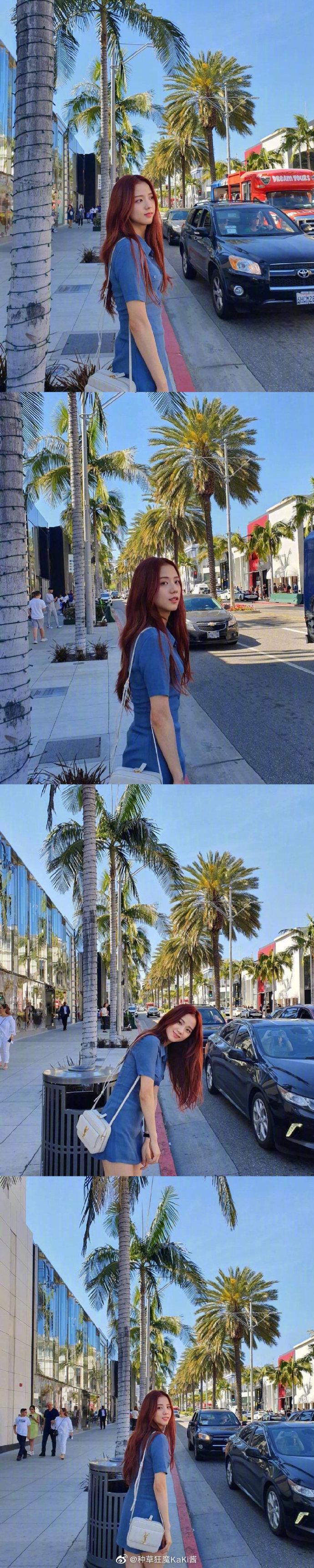 blackpink金智秀的旅行look ,温柔甜美的夏日女友即视感