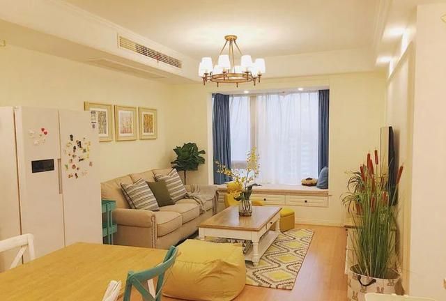 89平的三室一厅装修案例,美式小清新的风格,房子小不是问题