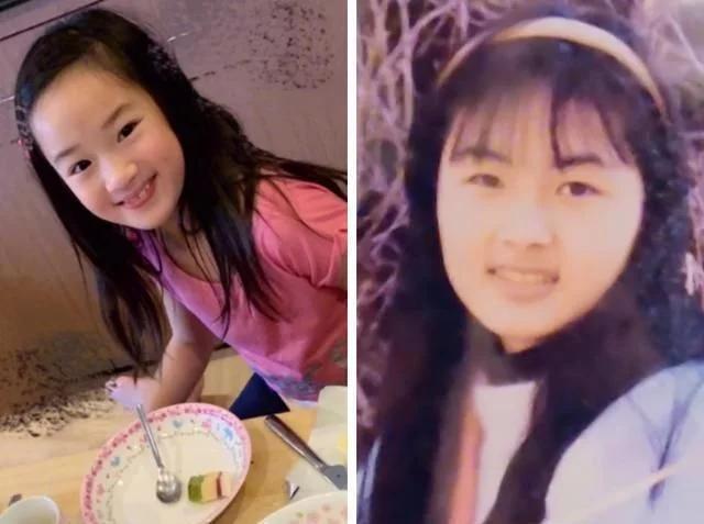 林丽莹吴尊大扫除,儿时照片曝光,neinei长得像谁一望即知