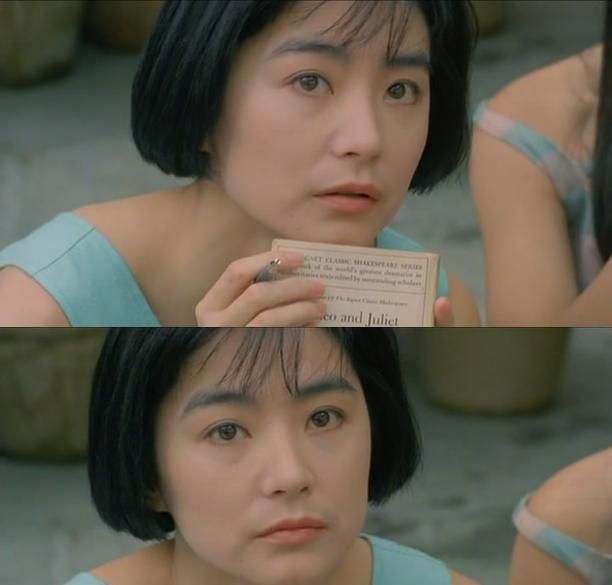 1988年《今夜星光灿烂》,林青霞饰演杜采薇,短发少年气