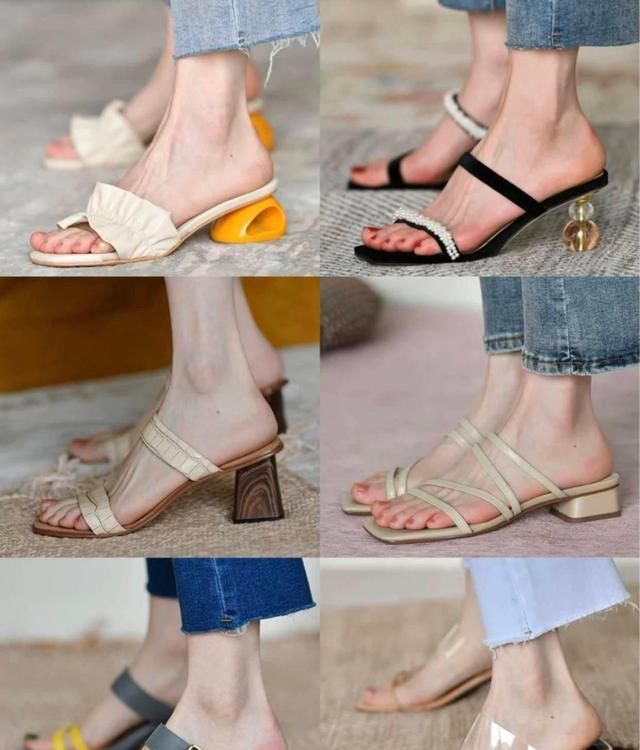 爱美女生的鞋柜,少不了一双穿脱十分的凉拖,约会逛街不累人